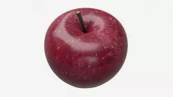 Apple single fruit red 3D model