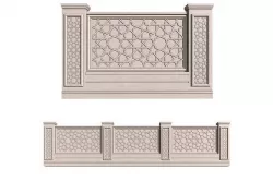 Arabian Fence in oriental style  3D model
