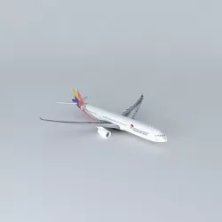Asiana Airlines Airbus A330 300 3D model