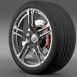 Audi R8 GT wheel 3D model