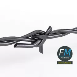 Barbed wire part 3D model