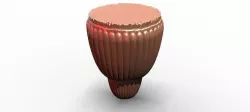 Baroque Shell Statue base 4  3D model