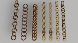 Basic chain set for modelling Low-poly 3D model