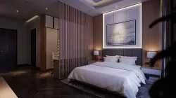 Bedroom Japandi Style Low-poly 3D model