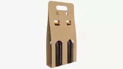 Beer bottle cardboard carrier 02 3D model
