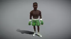 Black Boxer 3D model