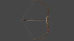 Bow of arrow 1 Low-poly 3D model