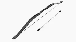 Bow with arrow plastic  3D model