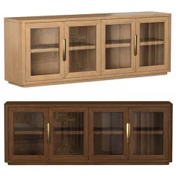 BRETON GLASS 4-DOOR MEDIA CONSOLE 3D model