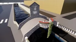 Bridge with Italian balcony  3D model
