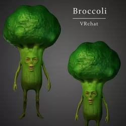 Broccoli Low-poly 3D model