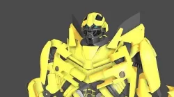 Bumblebee  Low-poly 3D model