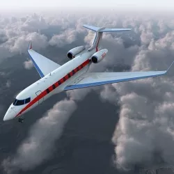 Business Jet Gulfstream G650 Rigged 3D model