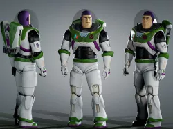 Buzz Lightyear From Movie Low-poly 3D model