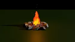 Campfire 3D model