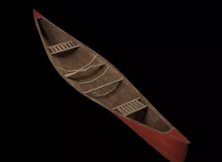 Canoe Low-poly 3D model