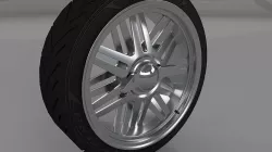 Car tuning wheel 3D model