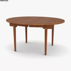 Carl Hansen and Son CH337 Dining table 3D model