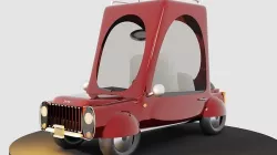 Cartoon car animated 3D model
