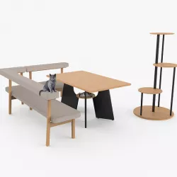 Cat-friendly table 3D model