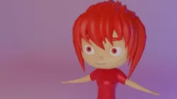 Character chiby Low-poly 3D model