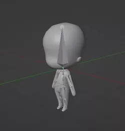 Chibi Base Model with Human Meta Rig 3D model