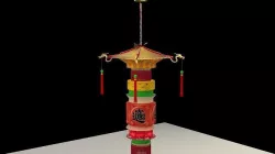 Chinese palace lantern 3D model