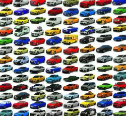 City cars pack low-poly Low-poly 3D model
