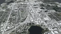 Cityscape Orlando Florida USA 3D model