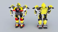 combat robot 3D model
