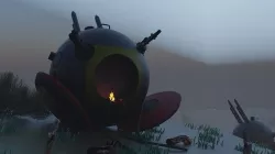 crashed spaceship 3D model