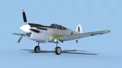 Curtiss P-40F Tomahawk V10 RAAF 3D model