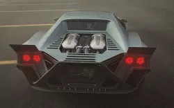 Cyberpunk car concept Low-poly 3D model