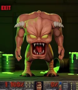 DOOM DEMON - PINKY 3D model