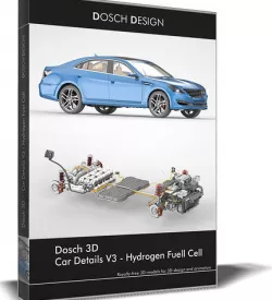 Dosch 3D - Car Details V3 - Hydrogen Fuel Cell 3D model