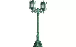 Eastern copper street lamp lantern 3D model