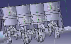 Engine 4 cylinder 3D model