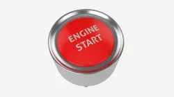 Engine start button 3D model