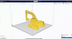 Excavator 3d printed 3D model