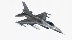F16C Jet Fighter 3D model
