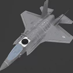 F35 B Lightning Low-poly 3D model
