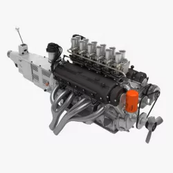 Ferrari 400 Superamerica Engine - 4 liter 3D model