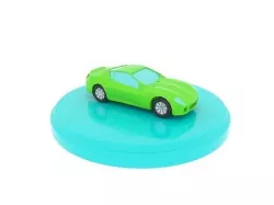 Ferrari cartoon Low-poly 3D model