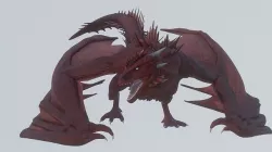 Fire Breathing Wyvern Dragon 3D model