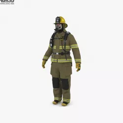 Firefighter US 3D model