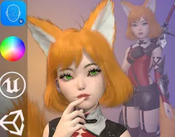 Fox Loli Low-poly 3D model
