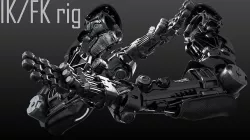 FPS Hand mechanical 05 3D model