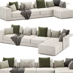 freeman corner sofa by Minotti 3D model