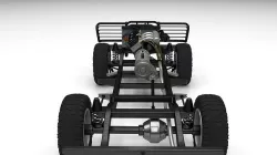 Full SUV Chassis 3D model