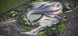 Futuristic building 3D model